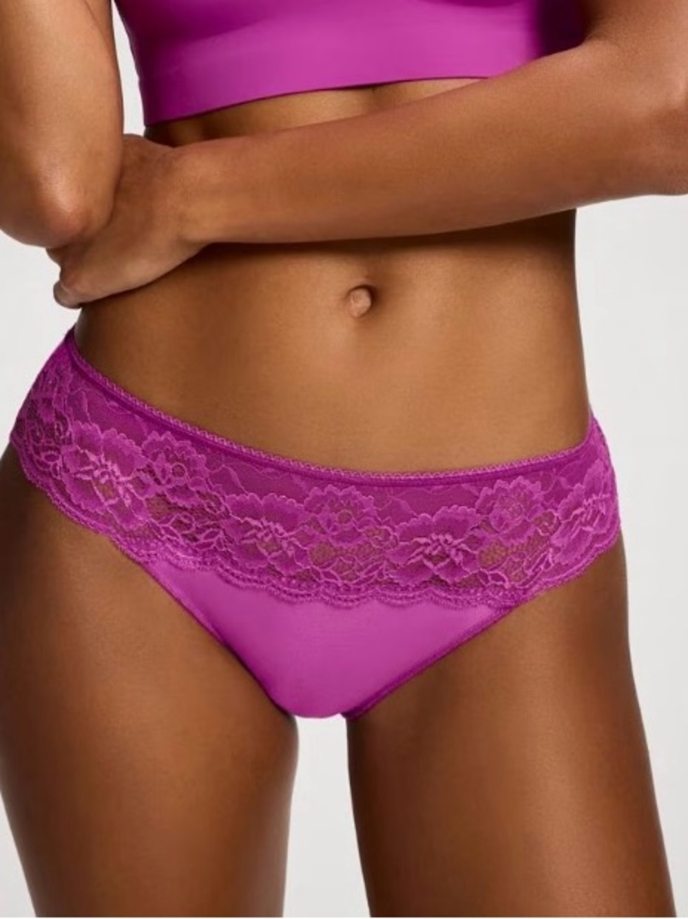 Soma Fuchsia Lace Bikini Brief panty